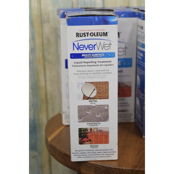 6-Pack Rust-Oleum Never Wet Multi Purpose Kit Liquid Repelling Treatment Clear - Picture 8 of 8